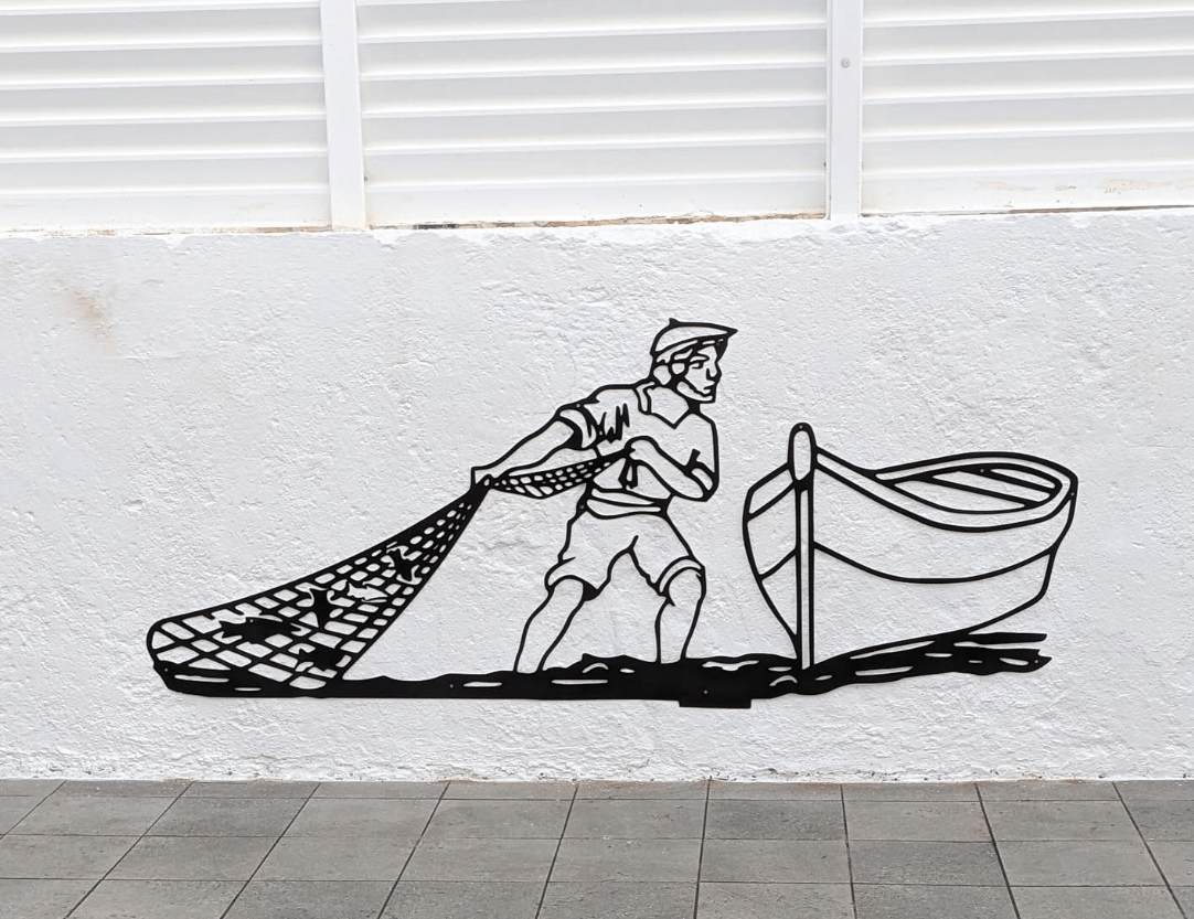 pécheur Motif pécheur décoration