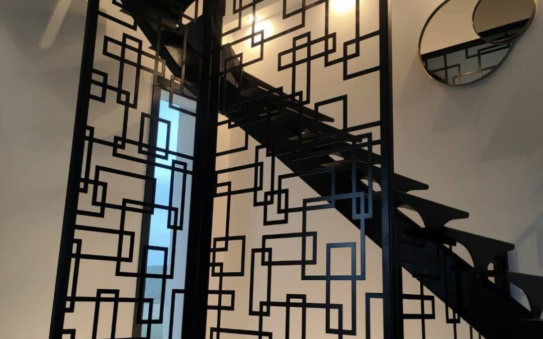 Claustra escalier et garde corps mezzanine