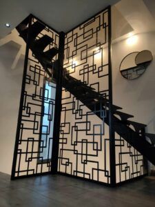 Claustra métal découpé au laser