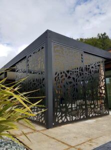 DECOUPE LASER TOLE ALUMINIUM PERGOLA