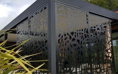 Découpe laser de tôle aluminium pour pergola